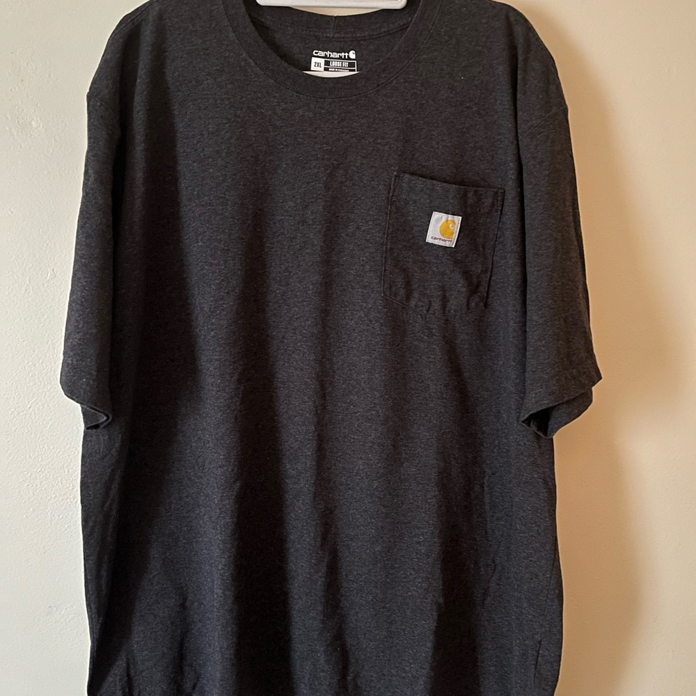 Carhartt Men's Pocket T-Shirt in Dark Charcoal xxl